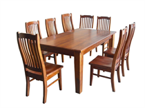 NICHOLSON DINING SUITE 9PC